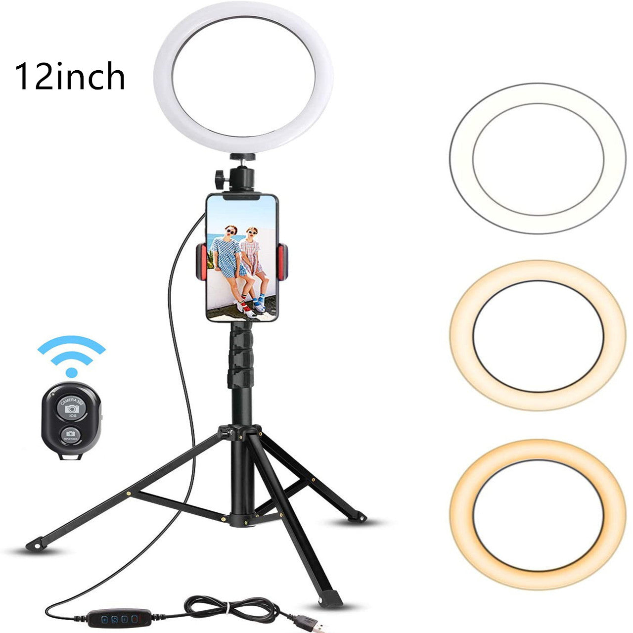 Remote-Controlled Ring Light: Illuminate Your Content with Ease