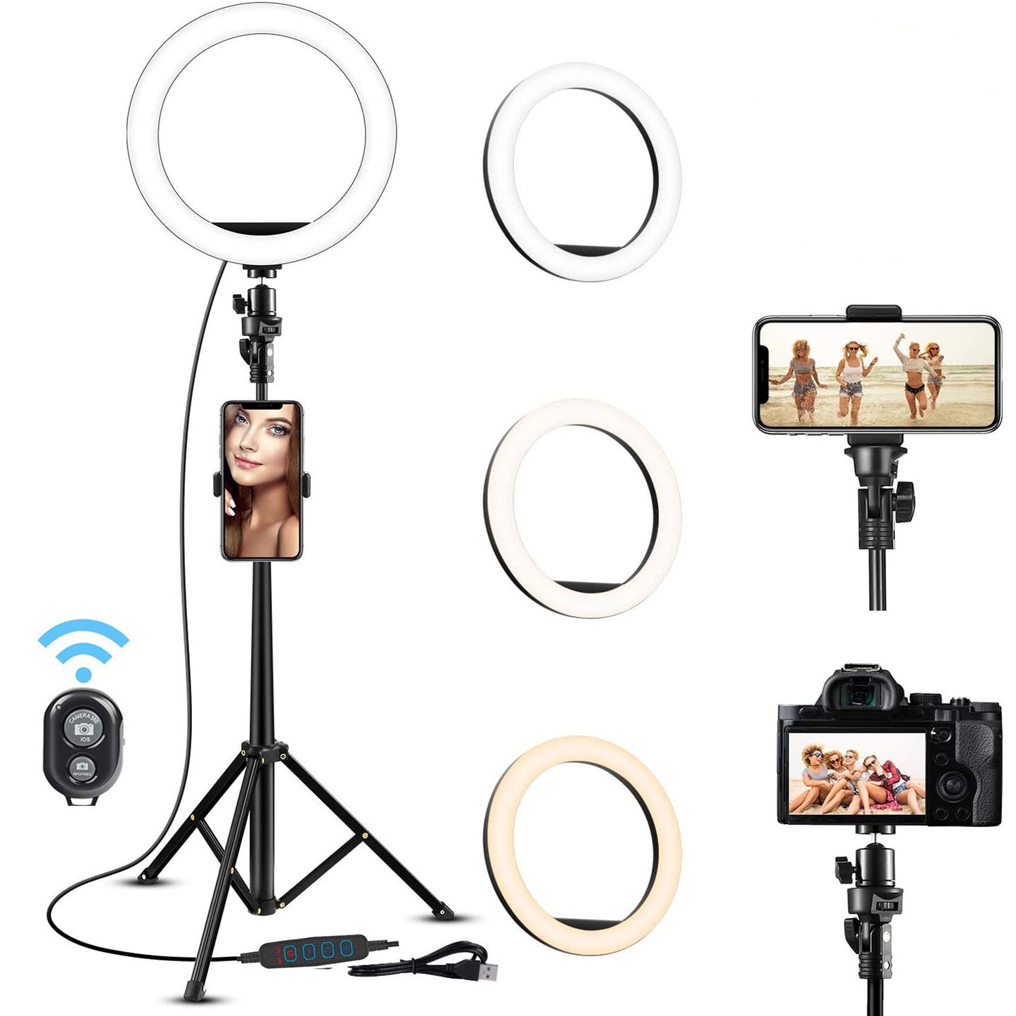 Remote-Controlled Ring Light: Illuminate Your Content with Ease