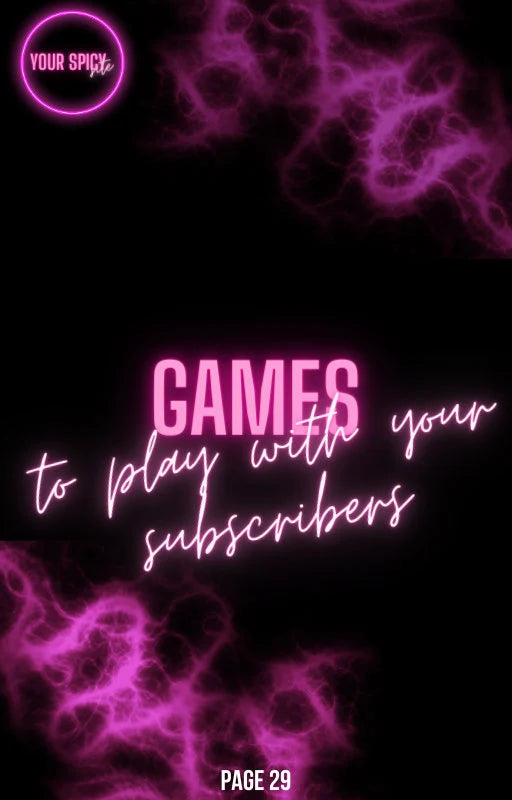 OnlyFans Custom Content Planner, Monthly Planner and Game Ideas